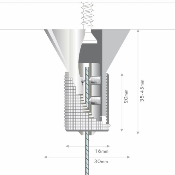 Fly Fix oppheng for wire